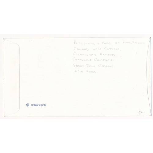 154 - 1981 The Royal Wedding First Day Cover signed by five bridesmaids and page boy; Edward van Cutsem, C... 