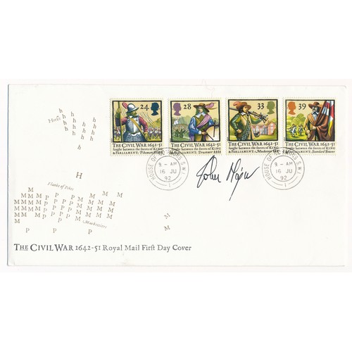 162 - 1992 The Civil War 1642-51 Royal Mail First Day Cover signed by John Major (b. 1943), former British... 