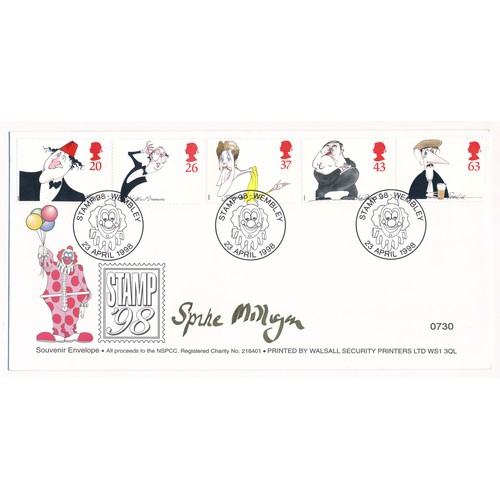 164 - 1998 Comedians cover signed by Spike Milligan (1918-2002), British Comedian and Poet. Illustrated co... 