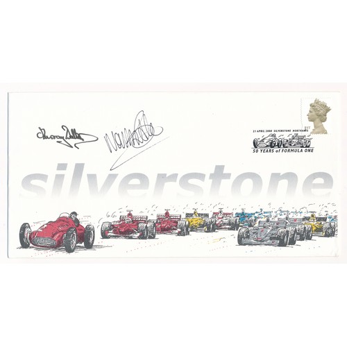 165 - 2000 Silverstone Formula One cover signed by Murray Walker (English Motorsport Commentator, 1923-202... 