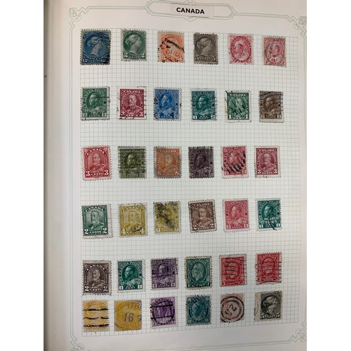 8 - World stamp collection, with BC stamps in Norfolk album to include; Australia, Canada, Ceylon, Great... 