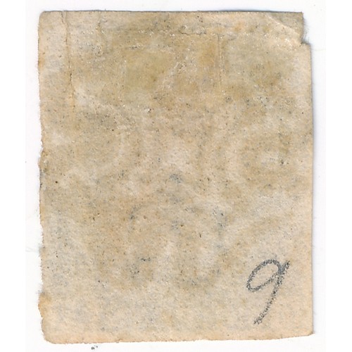 85 - Great Britain - 1840 1d Black Used, OI, almost four margins with two clear good margins (one clipped... 