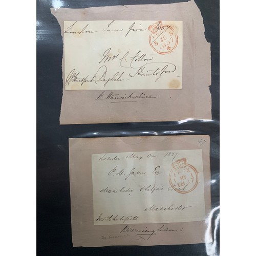 89 - Great Britain – QV album of Penny Reds on covers, addressed to Paisley. Total quantity 10. With furt... 