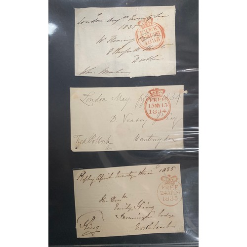 89 - Great Britain – QV album of Penny Reds on covers, addressed to Paisley. Total quantity 10. With furt... 