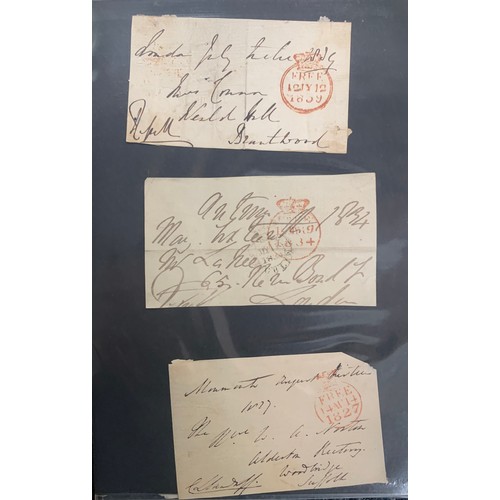 89 - Great Britain – QV album of Penny Reds on covers, addressed to Paisley. Total quantity 10. With furt... 