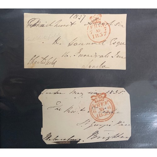 89 - Great Britain – QV album of Penny Reds on covers, addressed to Paisley. Total quantity 10. With furt... 