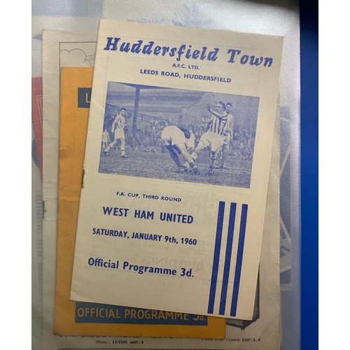 170 - West Ham United – 1944-1958 collection of various West Ham United mostly all Home fixtures, mixed co... 