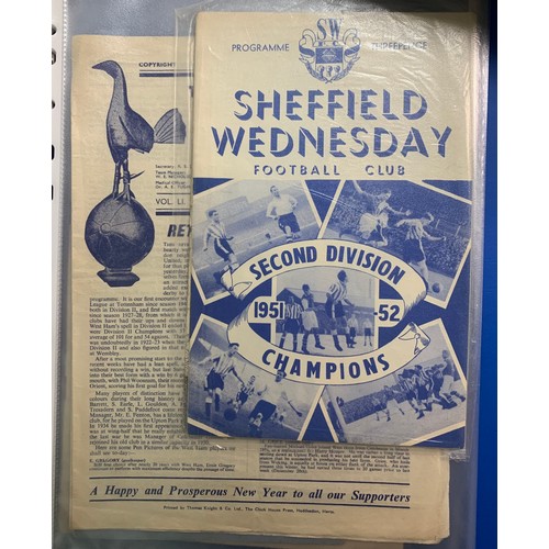 170 - West Ham United – 1944-1958 collection of various West Ham United mostly all Home fixtures, mixed co... 