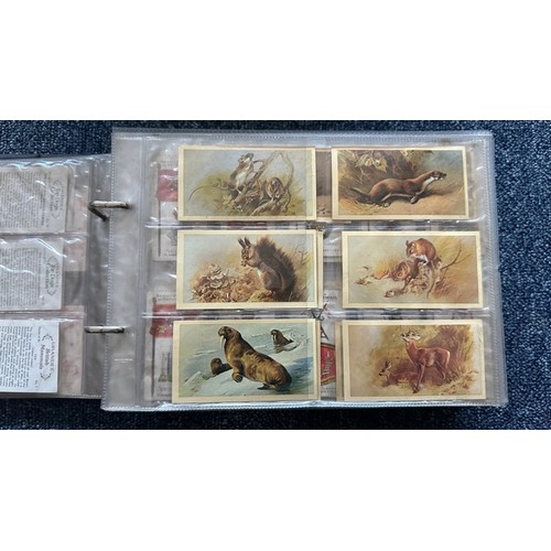 193 - Collection of cigarette cards, in 8 albums, all in plastic sleeves, in mixed condition with complete... 