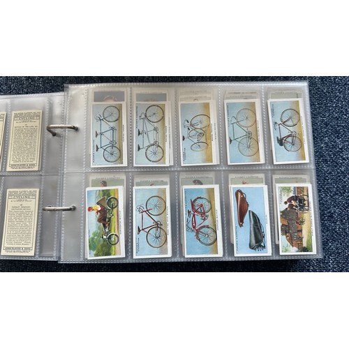 193 - Collection of cigarette cards, in 8 albums, all in plastic sleeves, in mixed condition with complete... 