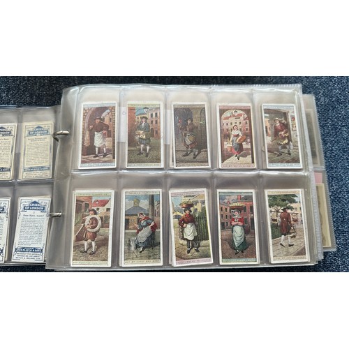 195 - Collection of cigarette cards, in 7 albums, all in plastic sleeves, in mixed condition with complete... 