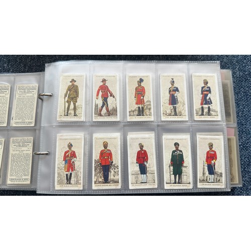 195 - Collection of cigarette cards, in 7 albums, all in plastic sleeves, in mixed condition with complete... 