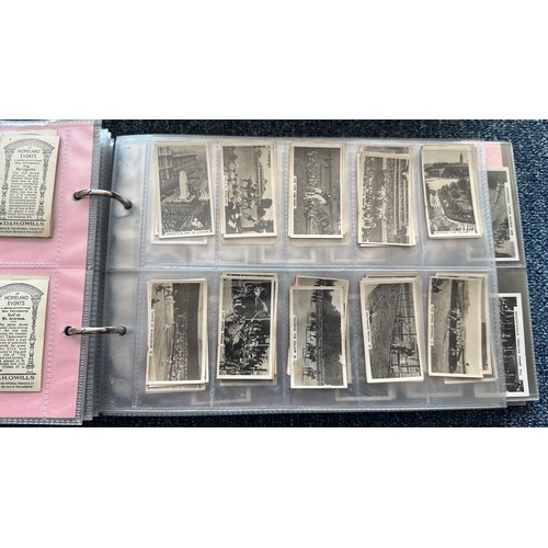 195 - Collection of cigarette cards, in 7 albums, all in plastic sleeves, in mixed condition with complete... 