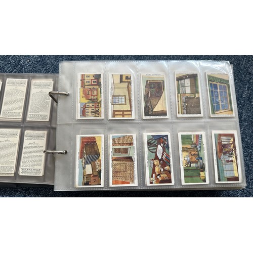 195 - Collection of cigarette cards, in 7 albums, all in plastic sleeves, in mixed condition with complete... 