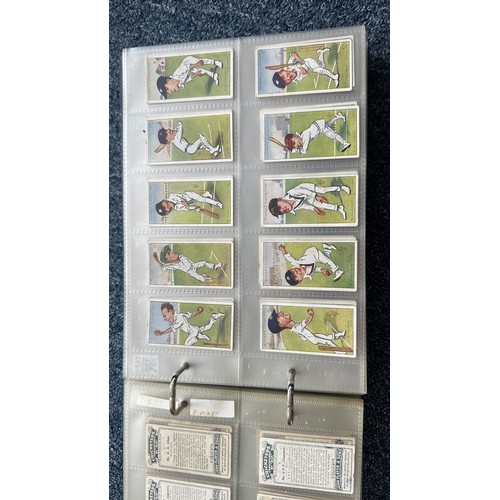 195 - Collection of cigarette cards, in 7 albums, all in plastic sleeves, in mixed condition with complete... 