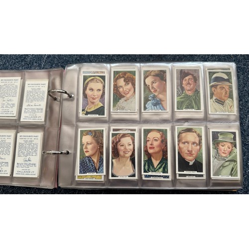 195 - Collection of cigarette cards, in 7 albums, all in plastic sleeves, in mixed condition with complete... 