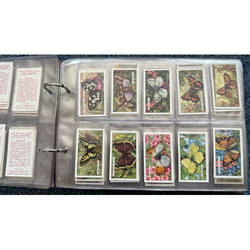 195 - Collection of cigarette cards, in 7 albums, all in plastic sleeves, in mixed condition with complete... 