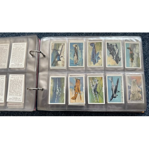 195 - Collection of cigarette cards, in 7 albums, all in plastic sleeves, in mixed condition with complete... 