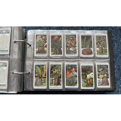 195 - Collection of cigarette cards, in 7 albums, all in plastic sleeves, in mixed condition with complete... 