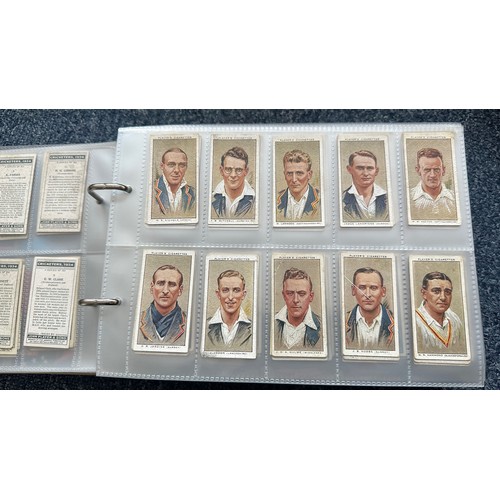 195 - Collection of cigarette cards, in 7 albums, all in plastic sleeves, in mixed condition with complete... 