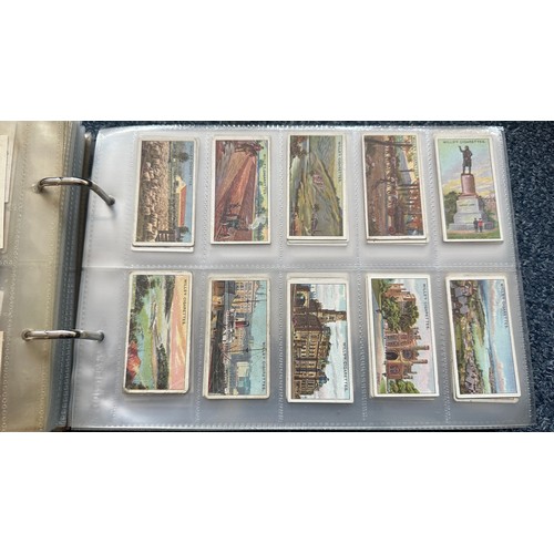 195 - Collection of cigarette cards, in 7 albums, all in plastic sleeves, in mixed condition with complete... 