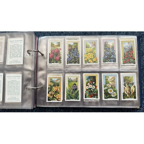 195 - Collection of cigarette cards, in 7 albums, all in plastic sleeves, in mixed condition with complete... 