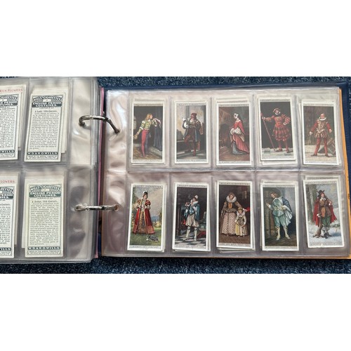 195 - Collection of cigarette cards, in 7 albums, all in plastic sleeves, in mixed condition with complete... 