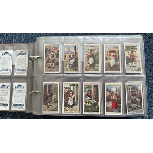 195 - Collection of cigarette cards, in 7 albums, all in plastic sleeves, in mixed condition with complete... 