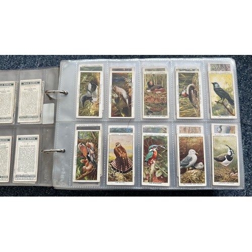 195 - Collection of cigarette cards, in 7 albums, all in plastic sleeves, in mixed condition with complete... 