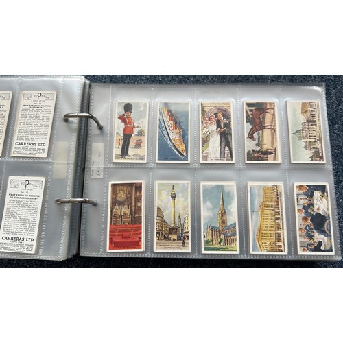 195 - Collection of cigarette cards, in 7 albums, all in plastic sleeves, in mixed condition with complete... 