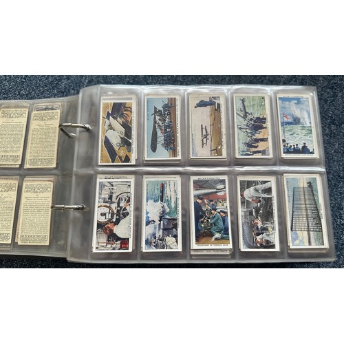 195 - Collection of cigarette cards, in 7 albums, all in plastic sleeves, in mixed condition with complete... 