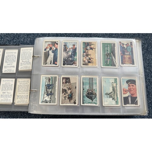 196 - Collection of cigarette cards, in 4 albums (all in plastic sleeves) and in old penny albums and simi... 