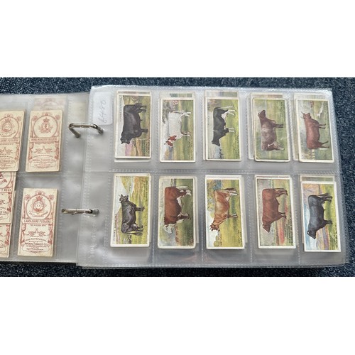 196 - Collection of cigarette cards, in 4 albums (all in plastic sleeves) and in old penny albums and simi... 