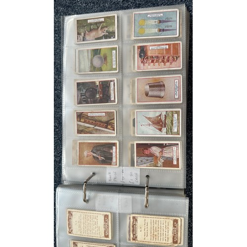 196 - Collection of cigarette cards, in 4 albums (all in plastic sleeves) and in old penny albums and simi... 