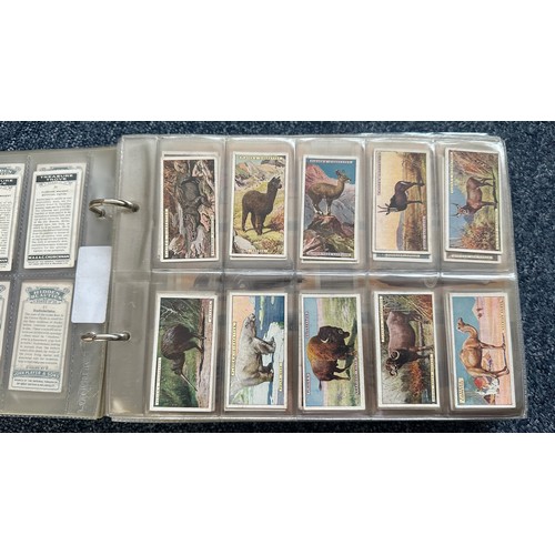 196 - Collection of cigarette cards, in 4 albums (all in plastic sleeves) and in old penny albums and simi... 