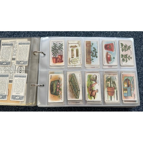 196 - Collection of cigarette cards, in 4 albums (all in plastic sleeves) and in old penny albums and simi... 