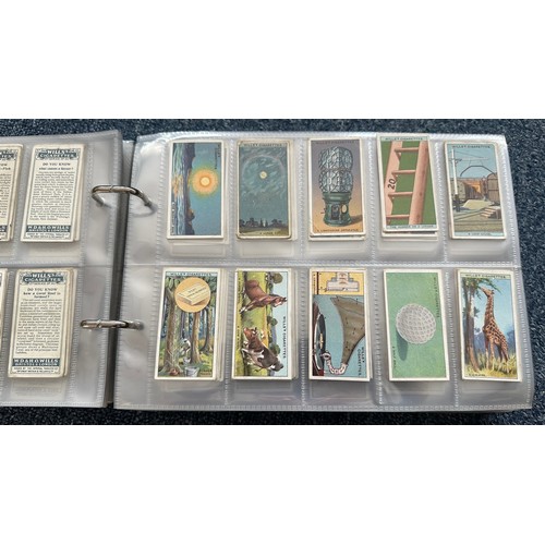 196 - Collection of cigarette cards, in 4 albums (all in plastic sleeves) and in old penny albums and simi... 