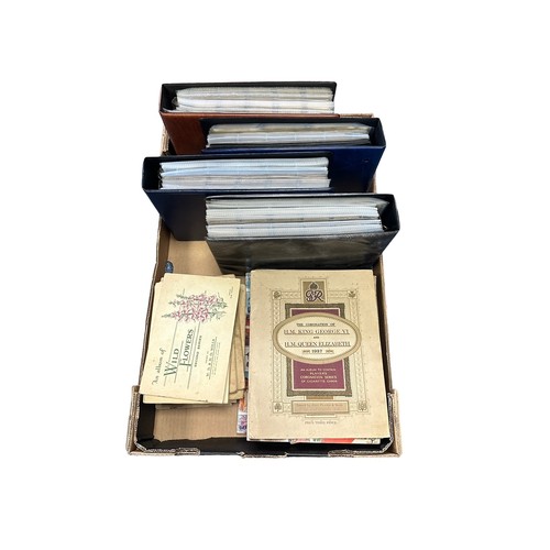 196 - Collection of cigarette cards, in 4 albums (all in plastic sleeves) and in old penny albums and simi... 