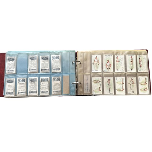 192 - Collection of cigarette cards, mainly complete sets, in 5 albums and a shoe box, in variable conditi... 