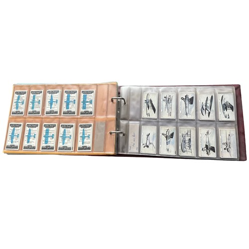 192 - Collection of cigarette cards, mainly complete sets, in 5 albums and a shoe box, in variable conditi... 