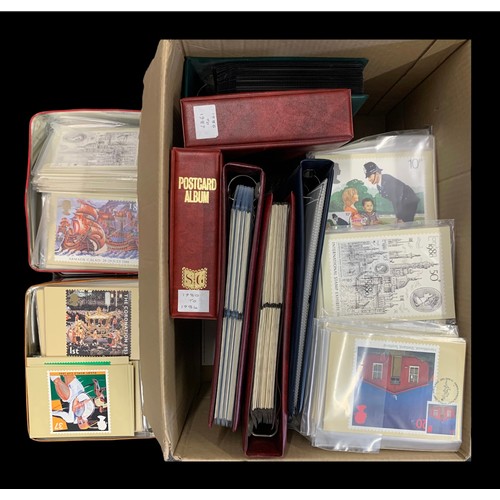 109A - Great Britain – 1977-2014 Extensive PHQ card collection in six binders, loose & in tins. Earlier iss... 