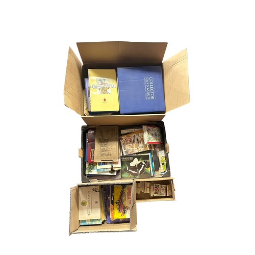 232A - Large accumulation of mainly modern trade cards in 5 boxes, complete and part sets in albums and loo... 