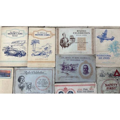 195A - Collection of cigarette cards, mainly in old penny albums, in mixed condition and unchecked for comp... 