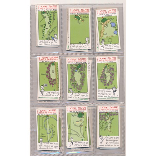 198 - Churchman 1934 3 Jovial Golfers complete set of 36, in excellent condition. Cat. £145