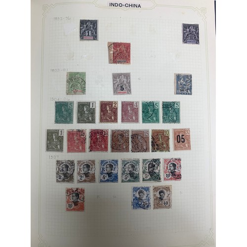 40A - French Colonies – Collection of various cols in Stanley Gibbons album, some earlier values and overp... 