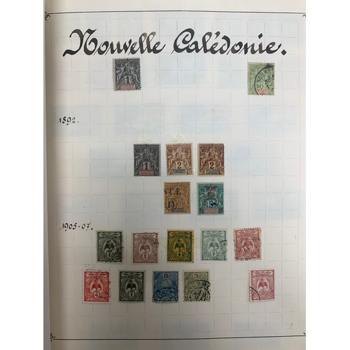 40A - French Colonies – Collection of various cols in Stanley Gibbons album, some earlier values and overp... 