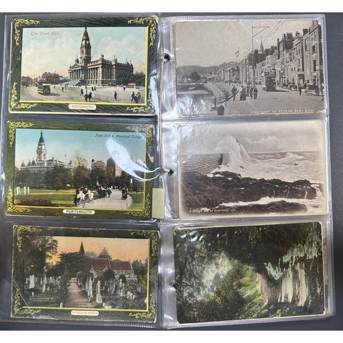 176 - Postcards - Topographical collection in mixed condition including ranges from Portsmouth, Channel Is... 