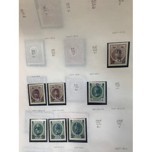 24A - Armenia – Interesting range on loose album leaves including 1919-20 various imperf overprint issues,... 