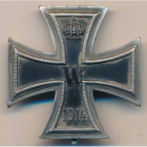 36 - Germany - Prussia, Iron Cross 1914, First Class breast Badge, domed construction, silver and iron ce... 