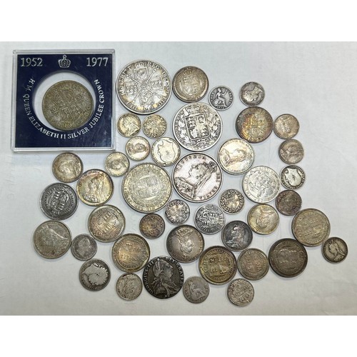 230 - Pre-decimal silver collection (mainly pre-1920) in mixed condition with double florin 1889, half cro... 